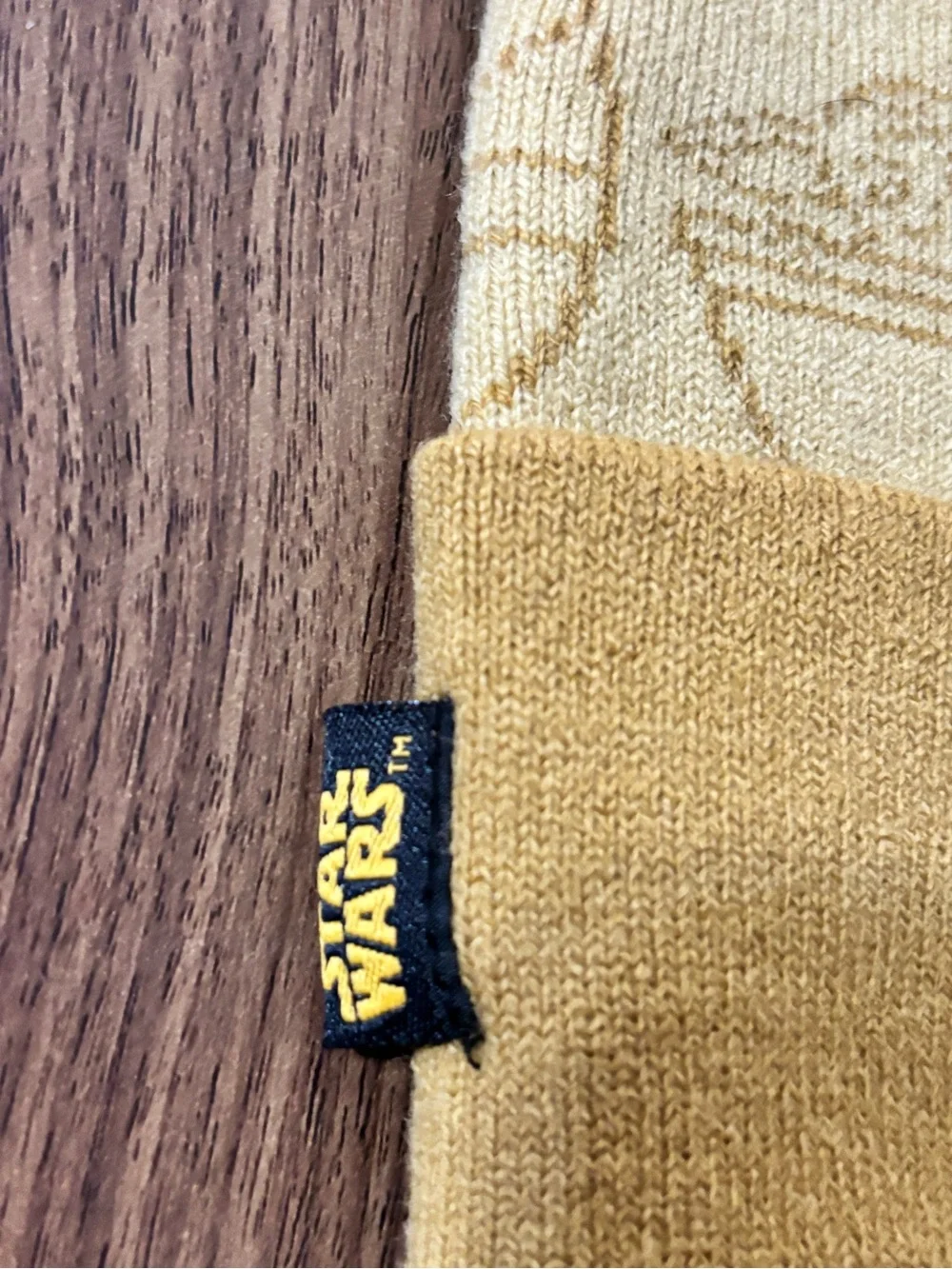 Star Wars Mustard Yellow Beanie with Green Pom Pom and Grogu Patch